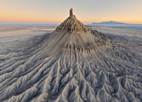 Fractal Patterns in the Eroded Hills Around Factory Butte Utah