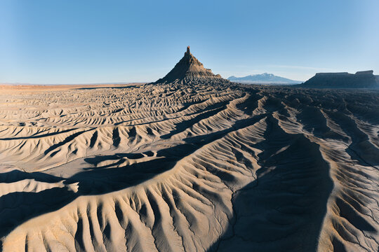 Fractal Patterns in the Eroded Hills Around Factory Butte Utah