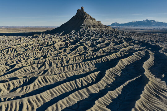 Fractal Patterns in the Eroded Hills Around Factory Butte Utah