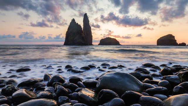 Rocky Beach at Sunset azores