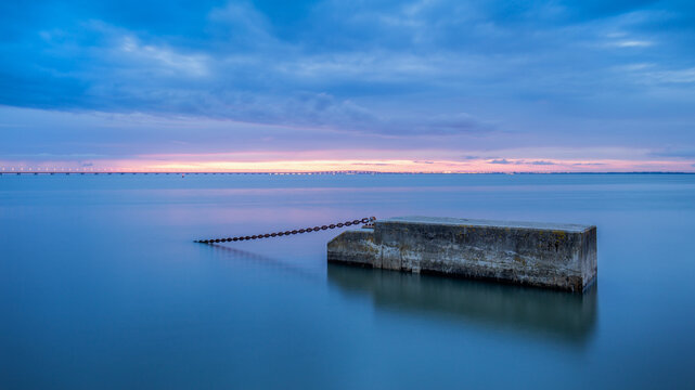 geometric Cube at Sunrise portugal