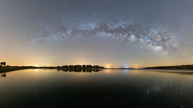 Milky Way over an Island