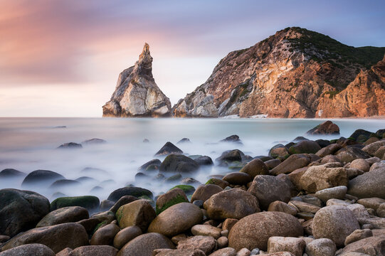 Rocky Beach at Sunset portugal