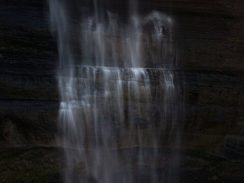 San Miguel waterfall in Burgos, Spain