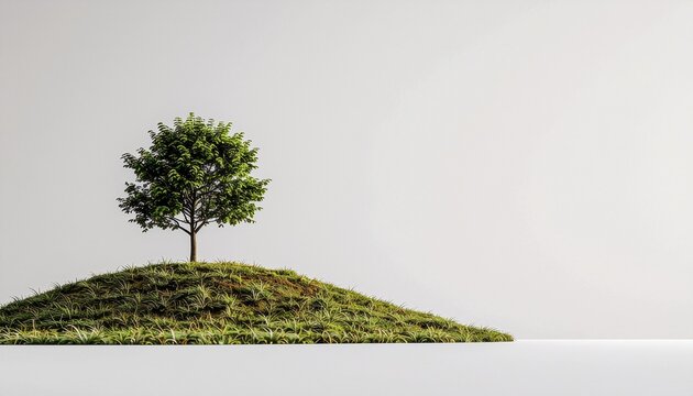 丘の上の一本の木