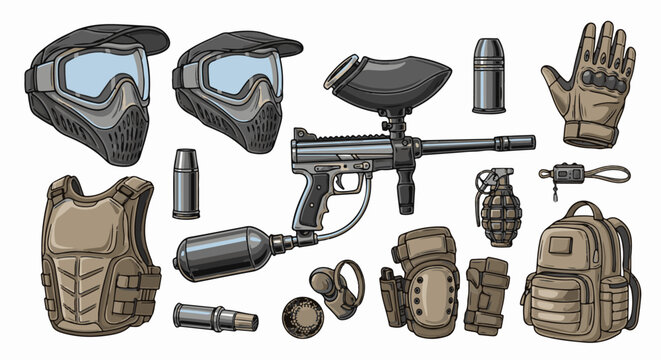 Protective gear and equipment for tactical sport
