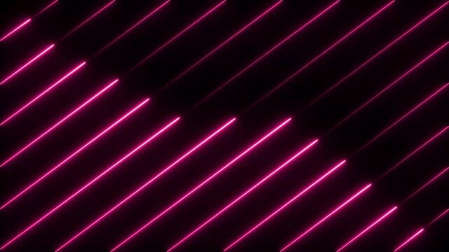 Abstract glowing neon lights blinking lines moving animation. colorful neon line moving on background.neon 4k animation video..
