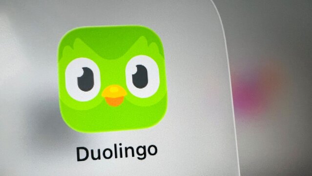 duolingo logo. duolingo app. duolingo photo