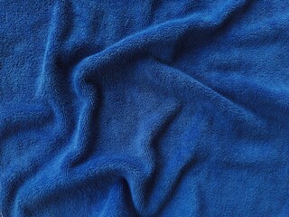Obraz premium Wrinkled blue fabric texture