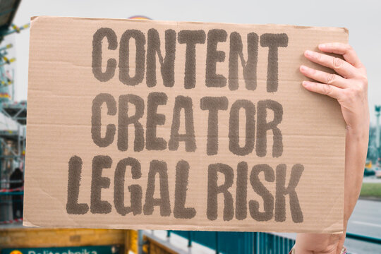 "Content Creator Legal Risk" Content creators who publish material involving others face increasing legal exposure. CONTENT. LEGAL. RISK. CREATOR. LIABILITY.