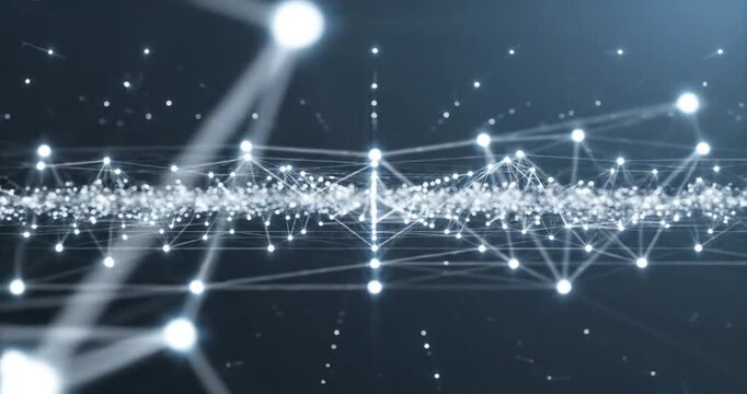 Futuristic Network Connections and Data.