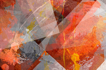 Fototapeta premium Grunge abstract background textured paper with watercolors