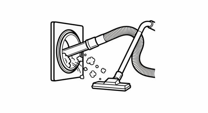 Vacuum cleaning a wall outlet for dust and debris