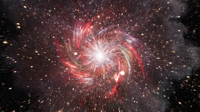 Cosmic Explosion - A Spectacular Display of Celestial Fireworks.