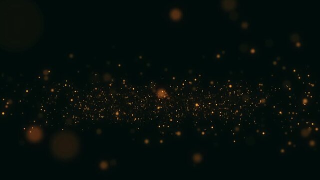 Abstract Circle Particles Overlay Background, Glowing Bokeh Motion Effect