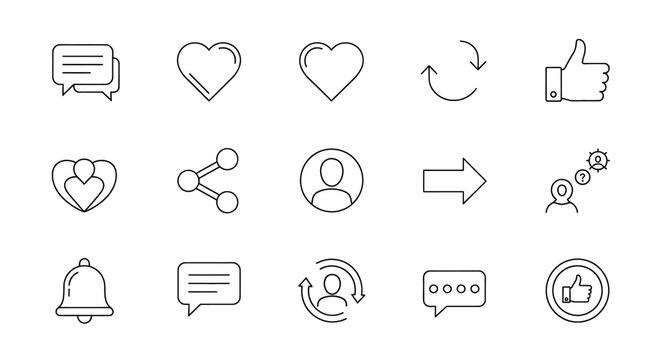 Social media icons and symbols 31.