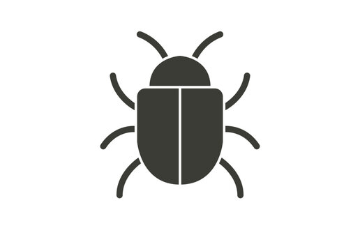 Icono de insecto que representa un error de software o problema inform&aacute;tico