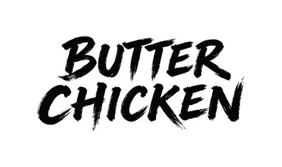 Obraz premium BUTTER CHICKEN Handwriting