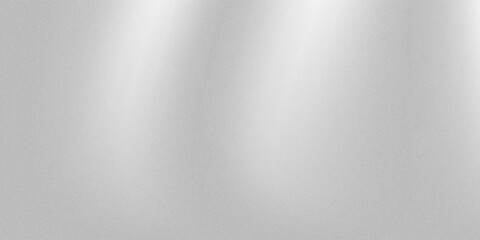 Abstract silvery white light gray gradient background with fine grain texture noise. Often used as a base for displaying logo designs or typography for an elegant and premium look © badrut