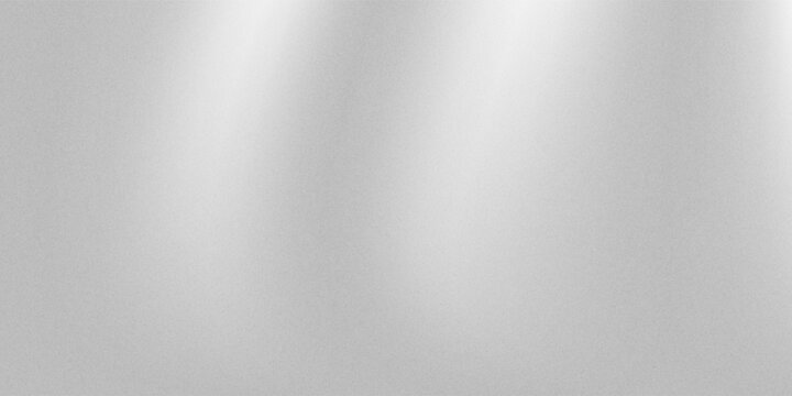 Abstract silvery white light gray gradient background with fine grain texture noise. Often used as a base for displaying logo designs or typography for an elegant and premium look