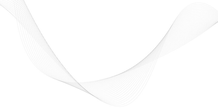 Abstract wave element for design. Digital frequency track equalizer. Stylized line art background. Vector illustration. Wave with lines created using blend tool.