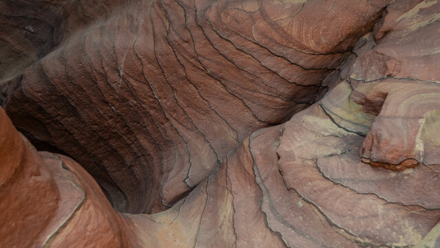 Rocky mountains desert canyon landscape in the Middle East