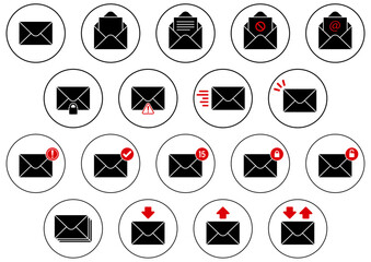 メールのイラスト集 © 四郎丸