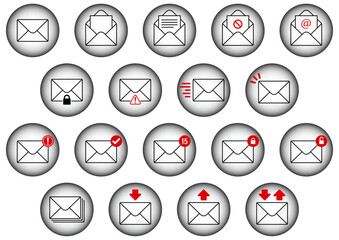 メールのイラスト集 © 四郎丸