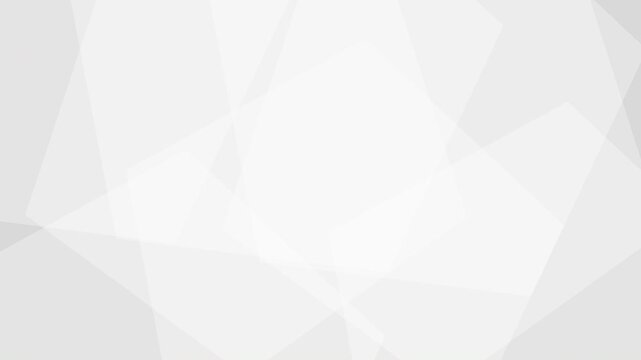 Abstract geometric design suitable for backgrounds, packaging, print materials, and web graphics, featuring overlapping white and gray polygons. White corporate background minimalist.