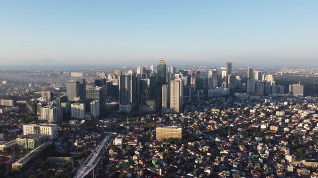 Bonifacio Global City (BGC) Manila skyline in the morning