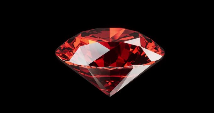 ruby  on black background