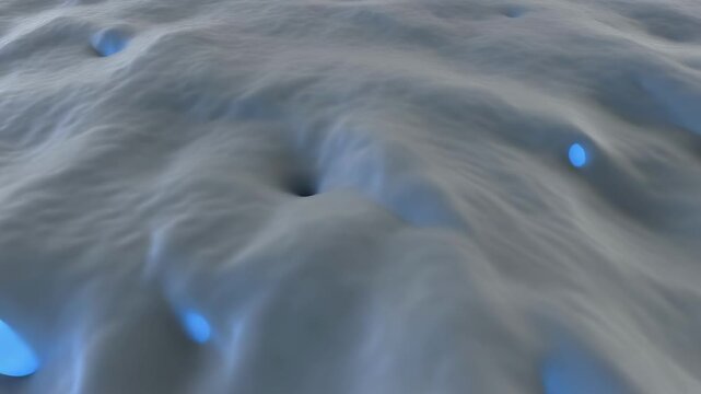 Abstract smooth elastic surface with subtle wave motion and soft material deformation