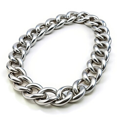Obraz premium 3d silver chain