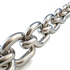 Obraz premium 3d silver chain