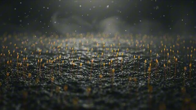 cilia rejuvenation filaments sprouting from textured surface clearing murky air perfect for world no tobacco day
