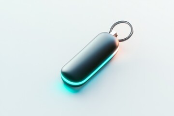 Fototapeta premium Modern keychain with sleek design featuring minimalist style and futuristic vibes for everyday use
