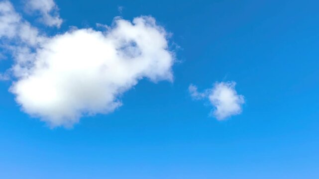 Radiant white cloud in the sky at midday