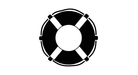 Life preserver ring buoy safety device. © Nasoha