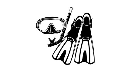 Snorkeling gear for ocean exploration. © Nasoha_Alhabib
