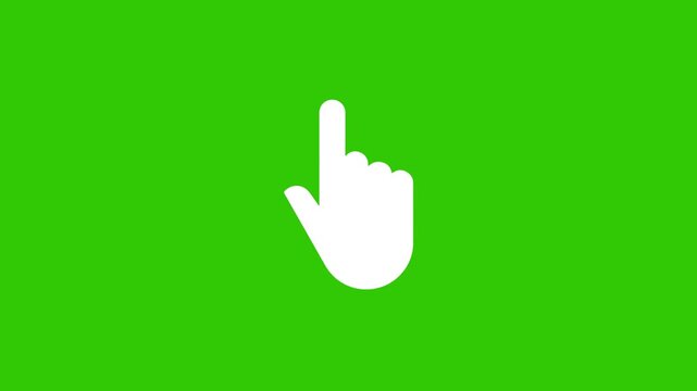 Computer hand click icon animation. Cursor sign motion graphics. mouse cursor burst 4k video footage.