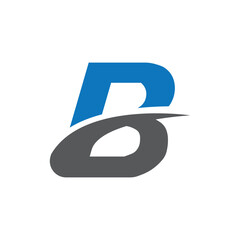 Modern abstract letter b logo with letter b abstract corporate © Khadiza_StockDesign