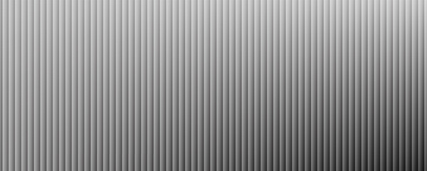 Obraz premium Transparent corrugated plastic ribbed glass background with abstract line patterns. 3D gradient light effects for retail windows or architectural panels. Vintage chrome reflections or polycarbonate