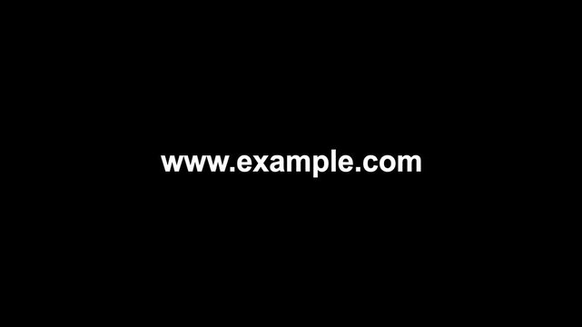 Web search bar animation. Internet browsing search text motion graphics. internet search engine 4k video footage.