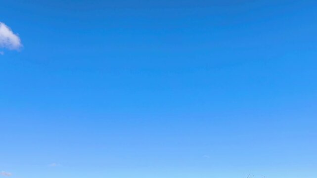 The sky becomes cloudless at noon