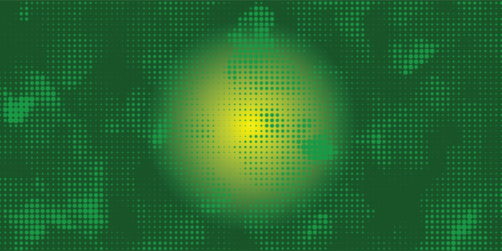 Green glowing square pixel pattern. Dark greenish mosaic texture backdrop. Abstract sparkling technology grid wallpaper. Vector modern business  science  healthcare  medicine  presentation background