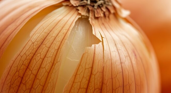 Close up of onion texture.