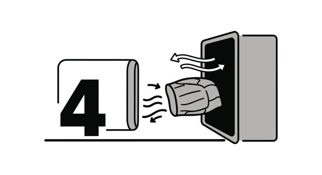 Coating Machine Line art minimal abstract shape vector
