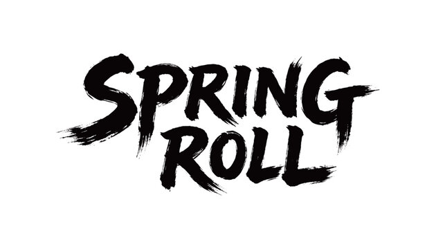 SPRING ROLL Handwriting