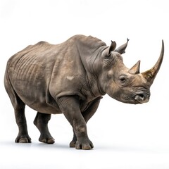 Fototapeta premium rhino on white background