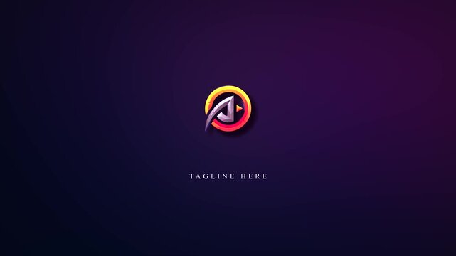 clean elegant 4k corporate logo animation. logo stings, 3d render. 